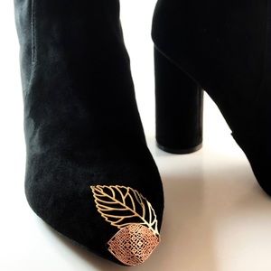 A New Day | Norma Cylinder Black Heeled Bootie.